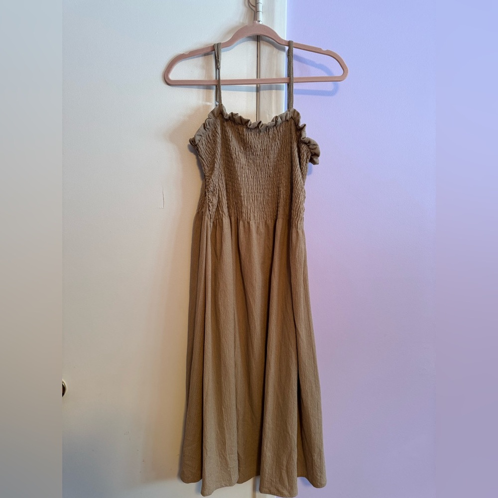 H&M Brown Midi Dress